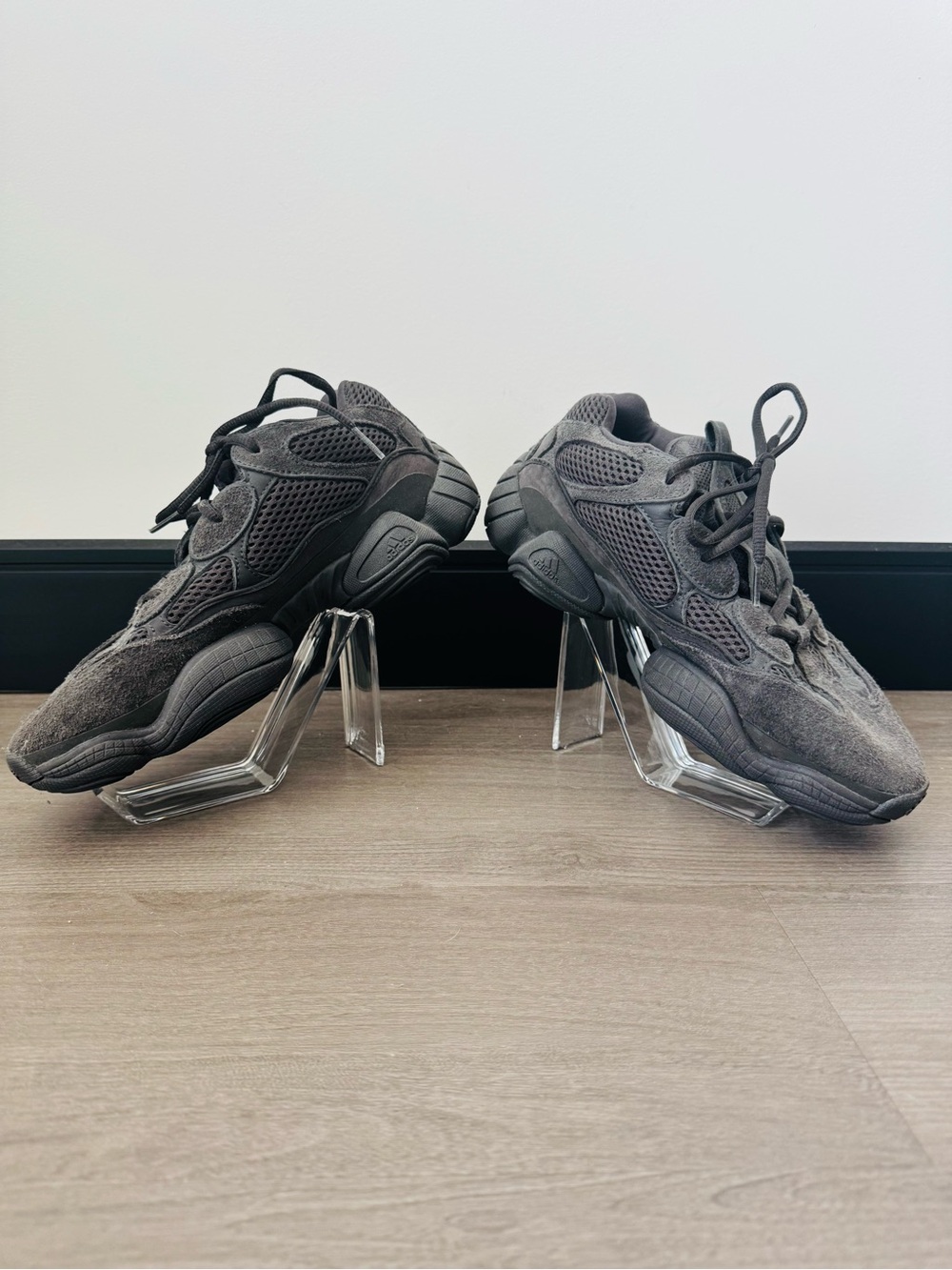 Adidas Yeezy 500 Mens 7 Utility Black F36640 Suede Mesh Chunky Sneakers - Picture 5 of 7